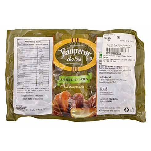 Emperor Seedless Dates Deseeded 500g Pouch